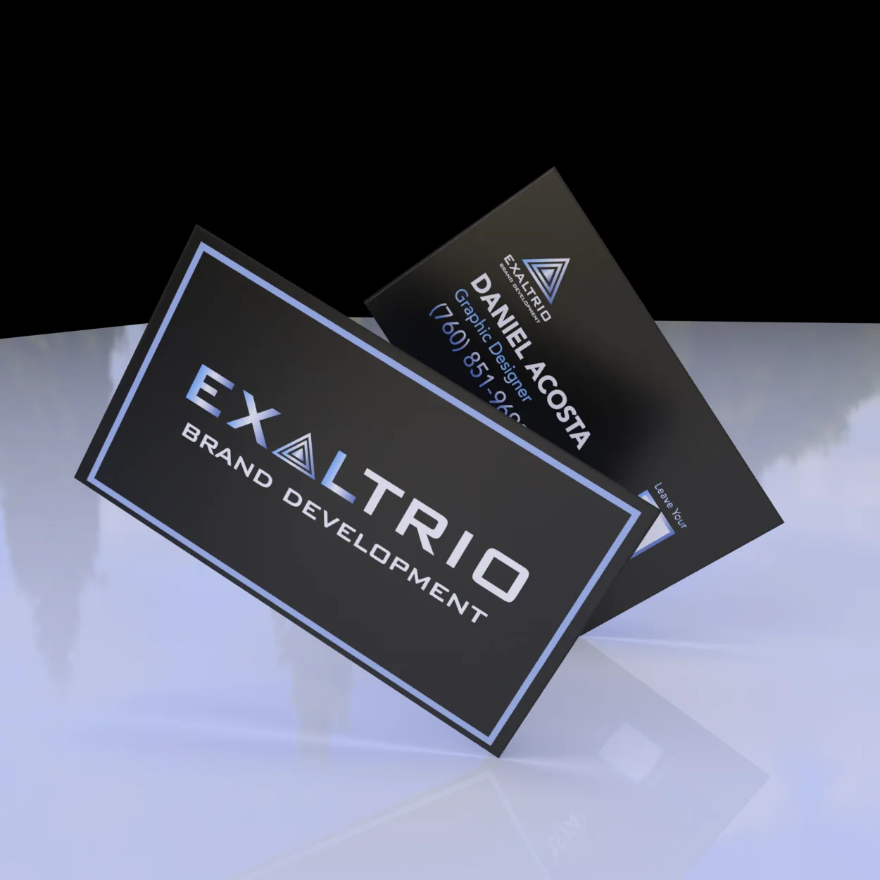 Business card mockup example